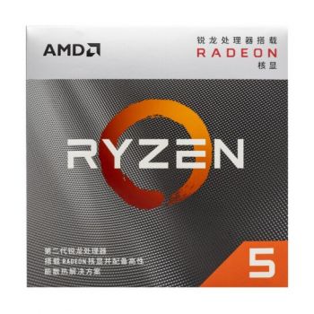 AMD R3/R5 3200G 3400G vega核显 AM4接口盒装CPU处理器 R5 3400G 4核8线程(带核显) 盒装 AMD R5 3400G