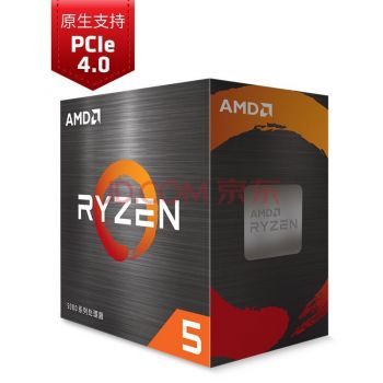AMD 锐龙5 5600X 处理器(r5)7nm 6核12线程 3.7GHz 65W AM4接口 盒装CPU R5 5600X 盒装